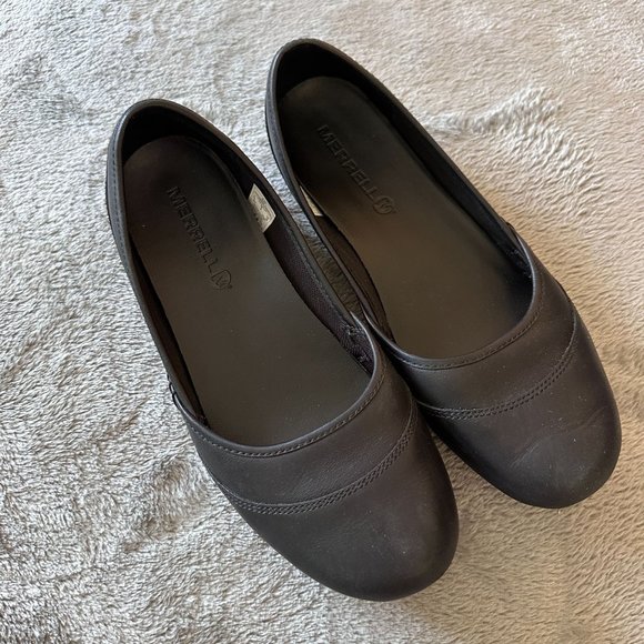 Merrell Shoes Merrell Ember Black Leather Ballet Flat Shoes Womens 75 Poshmark